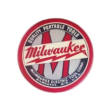 12-in Milwaukee Electric Tool Corporation metal Tools Shop sign 12 Inch Round 