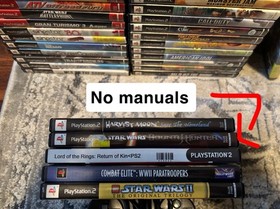 Playstation 2 Game Console Lot Both CIB And Loose Used PS2 Slim Controllers