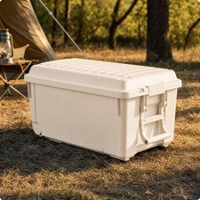 85 Liter Rollbox mit sicherem Verschluss, R&auml;dern und