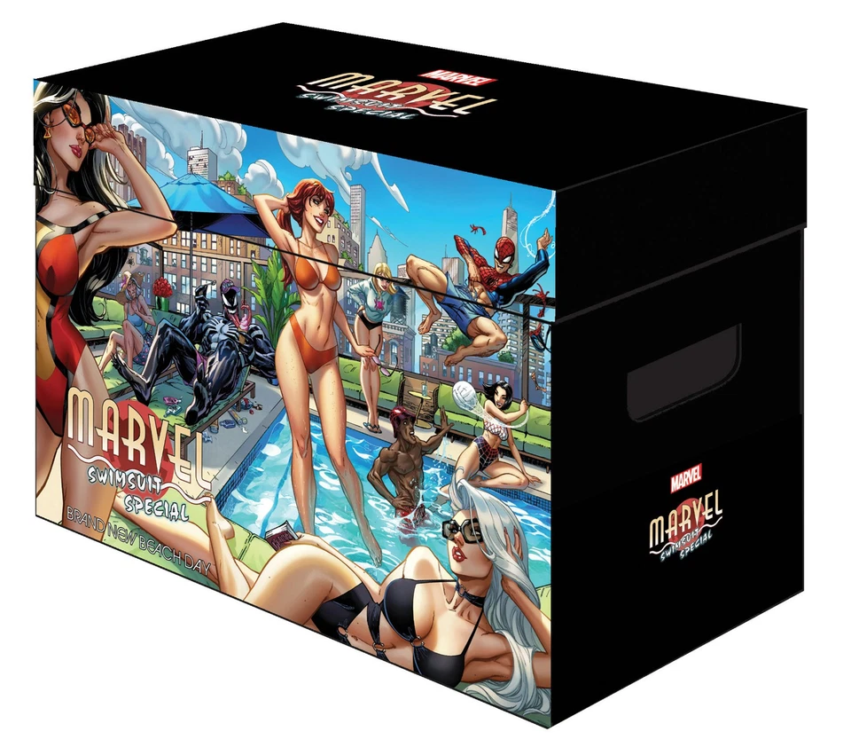 MARVEL SWIMSUIT SPECIAL GRAPHIC SHORT COMIC BOX J. SCOTT CAMPBELL ART - Bild 1 von 1