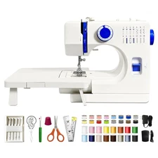 StitchMaster Pro Sewing Machine - Twin/Double Needle Compatible, 14 Stitches,...