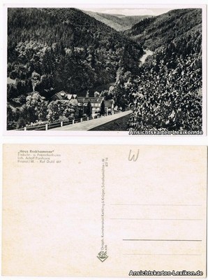 Postcard Priorei-Hagen (Westphalia) surrounding lot with House Reckmann 1960