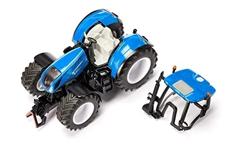 SIKU 3291, New Holland T7.315 HD, tractor de juguete, 1:32, metal/plástico, azul, incl. Foto 4 de 4