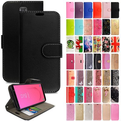 Hülle für Samsung J8 J7 Pro J6 J5 J3 J2 Flip Wallet Case Leder Magnet Cover