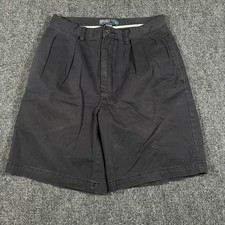 Polo Ralph Lauren Tyler Shorts Mens 30 Blue Pleated Chino Vintage Preppy 9"