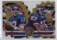 1995 Classic Images Limited Focused Gold Dave Brown Rodney Hampton #F-16 1fc1