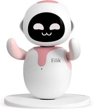 ENERGIZE LAB Eilik Pink - Touch Interactive Toys, Cute Robot Pets with Abundant