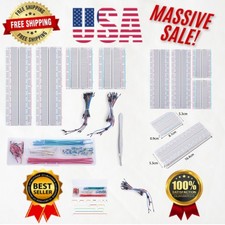 Breadboard Jumper Wires Kit: 2Pcs 830 400 Boards with 130 Jumper Wires