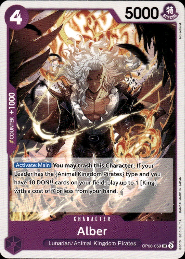 Alber Holo UC Two Legends OP08-059 NM