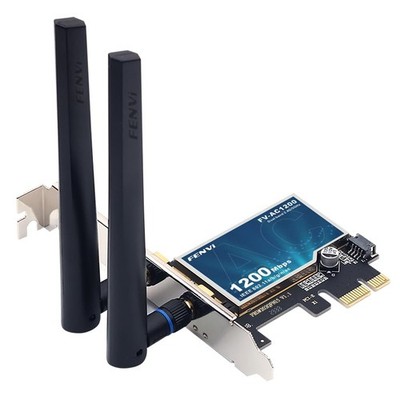 FENVI AC1200 WiFi PCIe Card, Dual Band, Bluetooth 4.0, Low Profile Assorted
