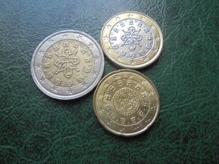 2 Euro Münze Portugal . Kursmünze . 2002 Zugabe . selten .