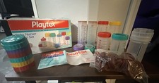 VINTAGE PLAYTEX Drop-Ins Disposable Feeding Complete Nurser Starter Set Bottles