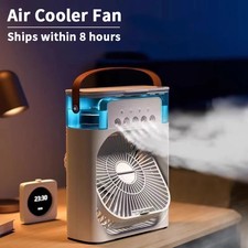 ?️ 3in1 Mini Klimaanlage Luftkühler, Mobiles Verdunstungs Klimagerät Ventilator