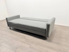 Habitat Brooks Fabric 3 Seater Clic Clac Sofa Bed with Storage – Grey..(USED)