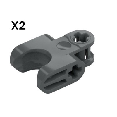2x LEGO - 67695 - BALL CUP 3M Ø10.2 - Dark Bluish Gray Technic, Axle Connector