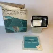 Sawyers Pana Vue Lighted 35MM Slide Viewer 2x2with Box and Instructions
