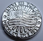 Hand Poured 3 oz .999 Fine Silver Round - Made in USA