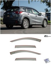 Eos Visors For 13-16 Mazda Cx-5 Mugen Style Side Vents Window Rain Guards Visor Eos Visors For 13-16 Mazda Cx-5 Mugen Style Side Vents Window Rain Guards Visor