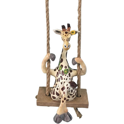 Blue Sky Clayworks Blue Sky Ceramics Giraffe Garden Swinger Multi 20486