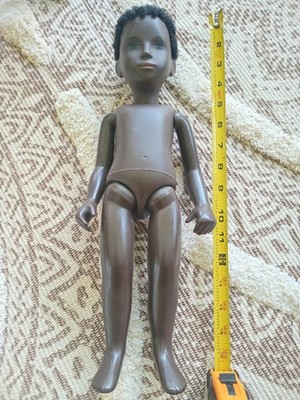 Vintage 16'' Sasha Doll 309 Caleb,Black Hair Black Eyes,Box & Tag,Early 1970's,UK
