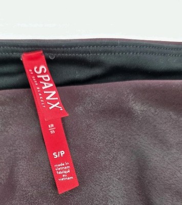 Spanx Leggings Women's Size Small Burgundy Wine Yoga On The Go Spandex Nylon
