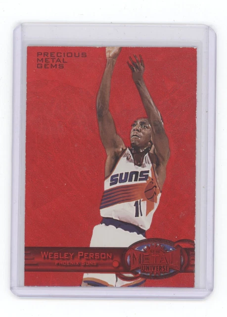 WESLEY PERSON 1997-98 METAL UNIVERSE EDELMETALL GEMS PMG /100 SUNS Q1887