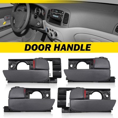 Gray Interior Door Handle Inside Front Rear LH RH For 2006-2011 Hyundai Accent