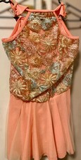 Weissman/Curtain Call Peach Jazz/Tap Dance Costume. Child L