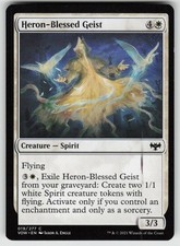 Heron-Blessed Geist 19 Common Innistrad: Crimson Vow Magic: The Gathering LP