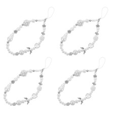 4 Pcs Bow Phone Charm Bead Mobile Pendant Bowknot Charms for Case