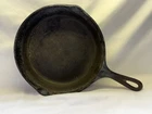 Lodge #6 3 Notch 9" Skillet Vintage Raised "2" Mold Mark Cast Iron Heat Ring