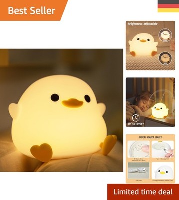 Dodo Duck LED Nachtlicht - Süße Silikonlampe für Kinderzimmer mit Touch-Sensor