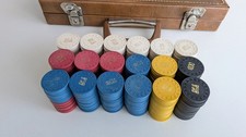 Vintage - ASM / BCC - Pokerkoffer - HHR Mold - 360 Solid Poker Chips - Ton Clay