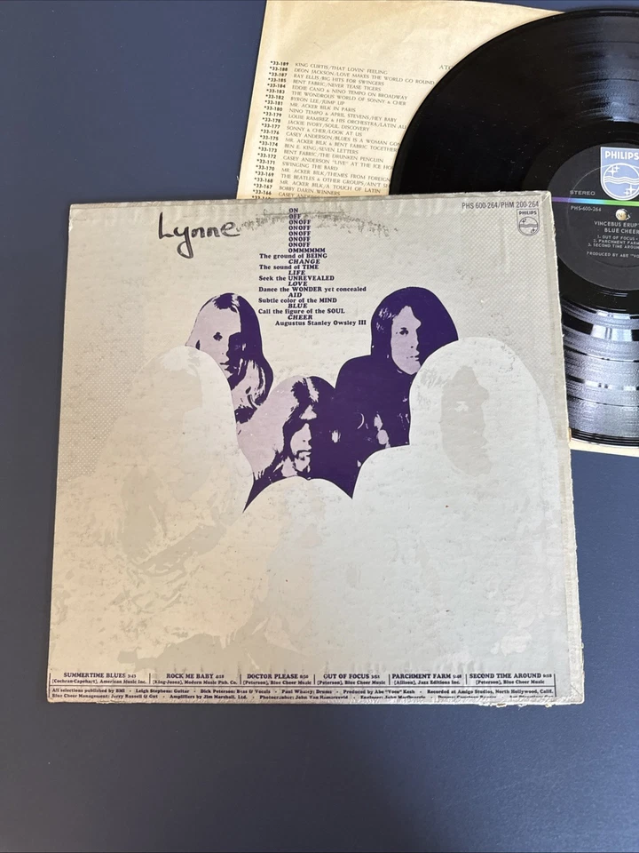 BLUE CHEER - Vincebus Eruptum Textured LP Vinyl VG+/VG+  - Image 2 of 2