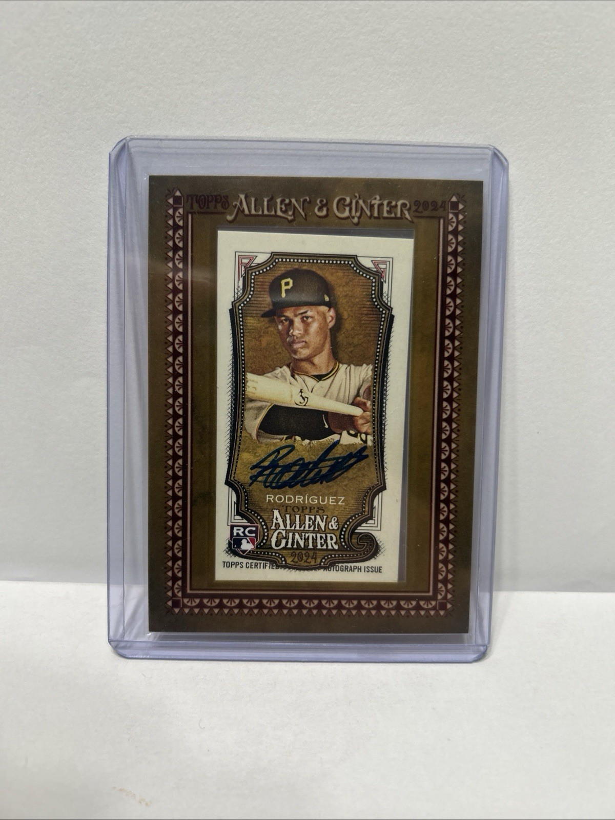 2024 Topps Allen & Ginter Endy Rodriguez RC Mini Autograph Auto Pirates #MA-ER