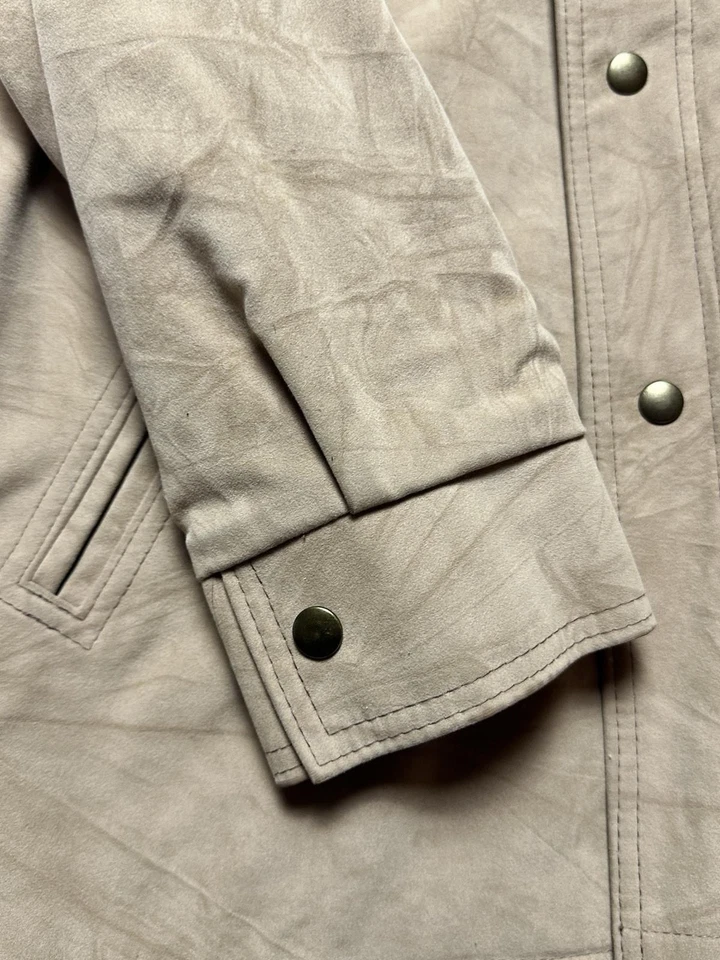 Vintage 70s Western Thoroughbred By Energy Minnesota Faux Suede Cowboy Shirt JS - Image 3 of 4