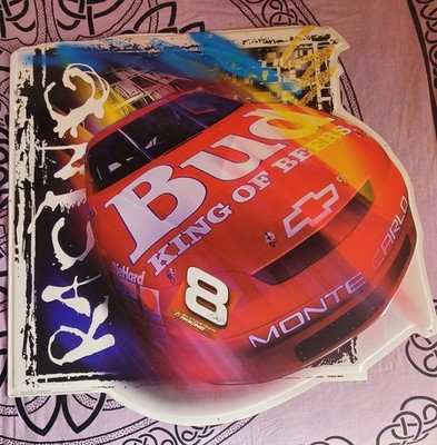 Budweiser Monte Carlo Racing Sign/''Bud King of Beers''/38'' x 38'', Hard to Find