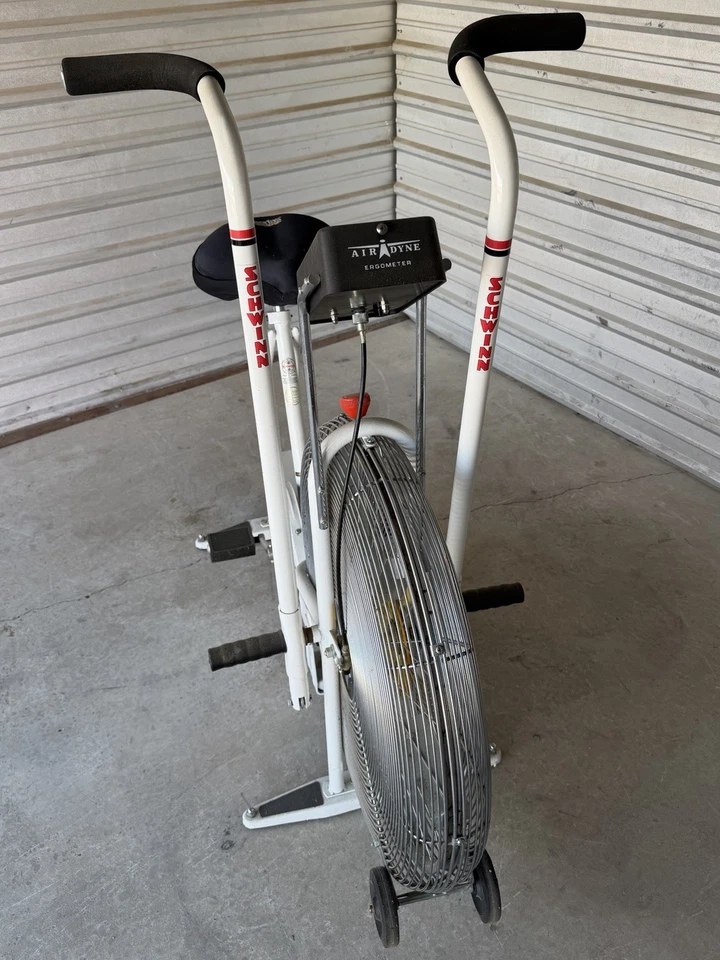 Vintage Schwinn AirDyne Dual Action Stationary Exercise Bike White - Image 4 of 4