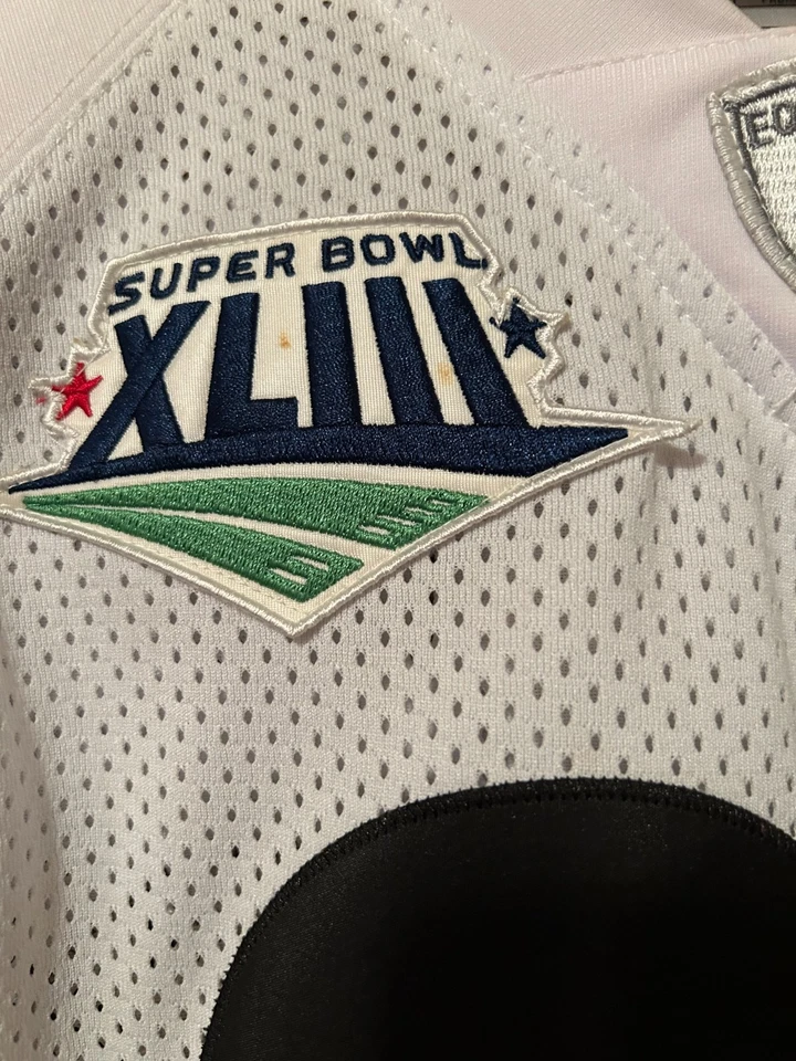 Camiseta para hombre Reebok Pittsburgh Steelers #92 James Harrison Super Bowl XLIII talla 48 Foto 4 de 4