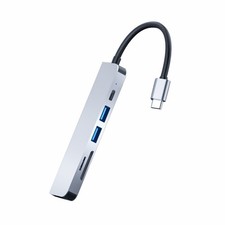 6-In-1 USB-C Hub Type C To 4K HDMI USB3.0 DP Adapter Docking Station Converter