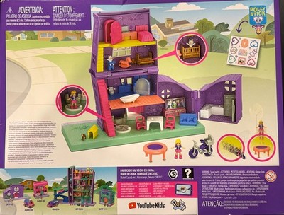 POLLY POCKET Pollyville Pocket House La Maison 10 Accessories Mattel