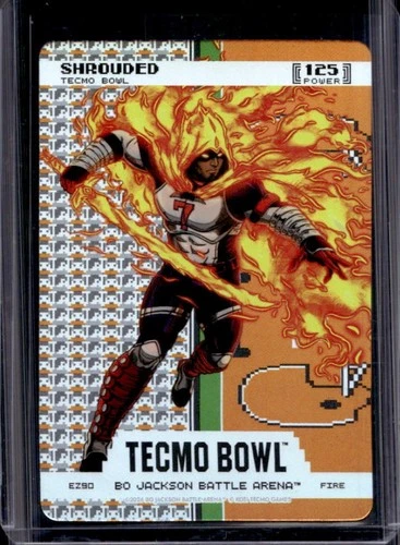 2026 Bo Jackson Battle Arena Tecmo Bowl Shrouded Endzone Battlefoil #EZ90