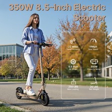 SY09 Adult Foldable Electric Scooter, 350W, 8.5 inch, 10.4AH, Khaki