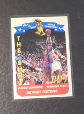 1990 Unocal Detroit Pistons World Champions Vinnie Johnson - Winning Shot