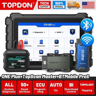 2026 TOPDON ONE Plus Workshop Scanner, AutoVIN Recognition & Graphical Live Data