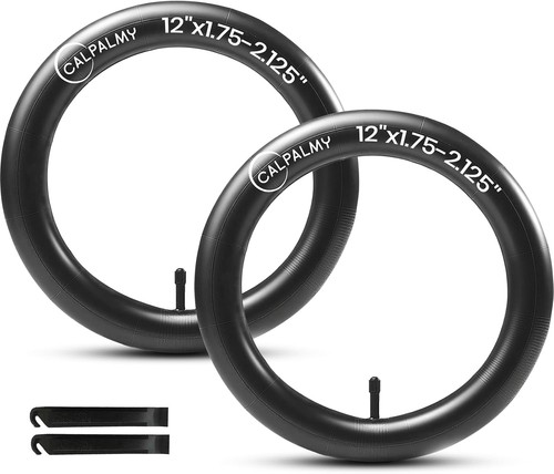 Heavy-Duty Kids Bike Inner Tubes 12-Inch with Schrader Valve - 2 Pack Value Set - Picture 3 of 8