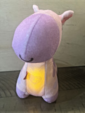 Fisher Price Soothe  Glow Giraffe Pink Purple Musical Baby Light 9" Plush 2013