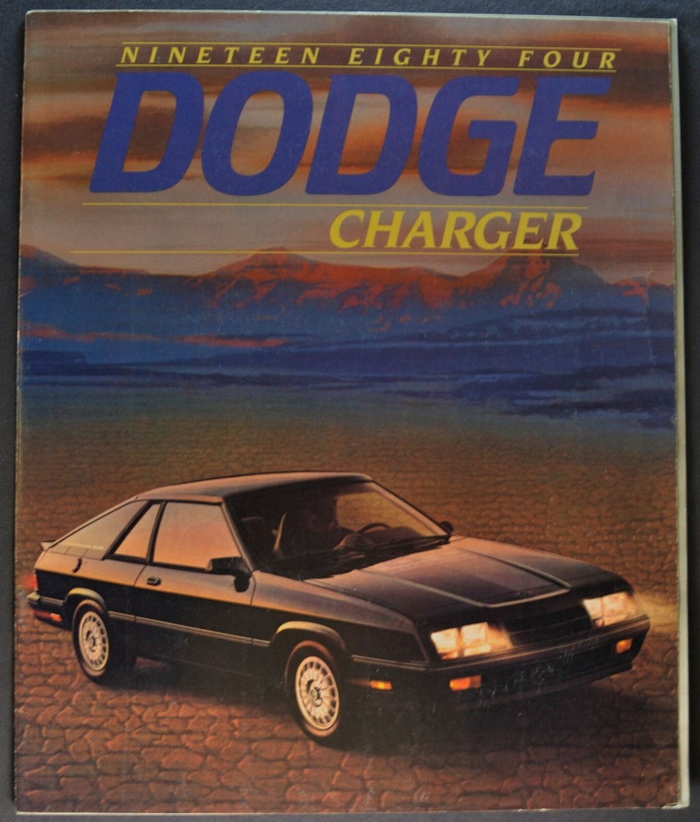 1984 Dodge Charger Catalog Brochure Shelby 2.2 Mitsubishi