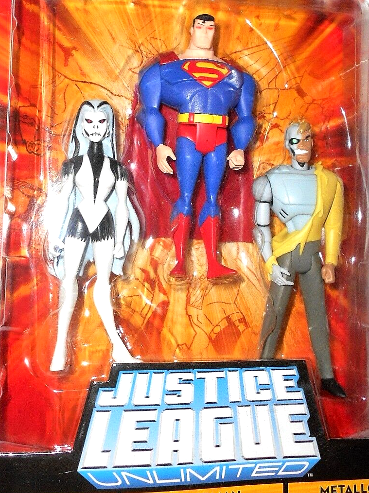 JUSTICE LEAGUE Unlimited METALLO SILVER BANSHEE SUPERMAN dc
