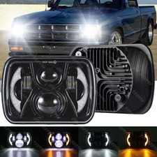 1pc For 82-93 Chevy S10 Blazer Gmc S15 7x6 5x7 Led Headlights Halo Drl Hi-lo